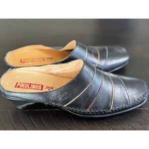 Pikolinos Leather Mules Slides Colorful Accents Comfortable Shoes Size‎ 38